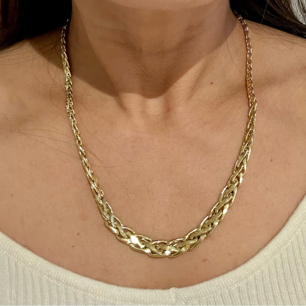 14k Solid Elegant Gold Chain Necklace